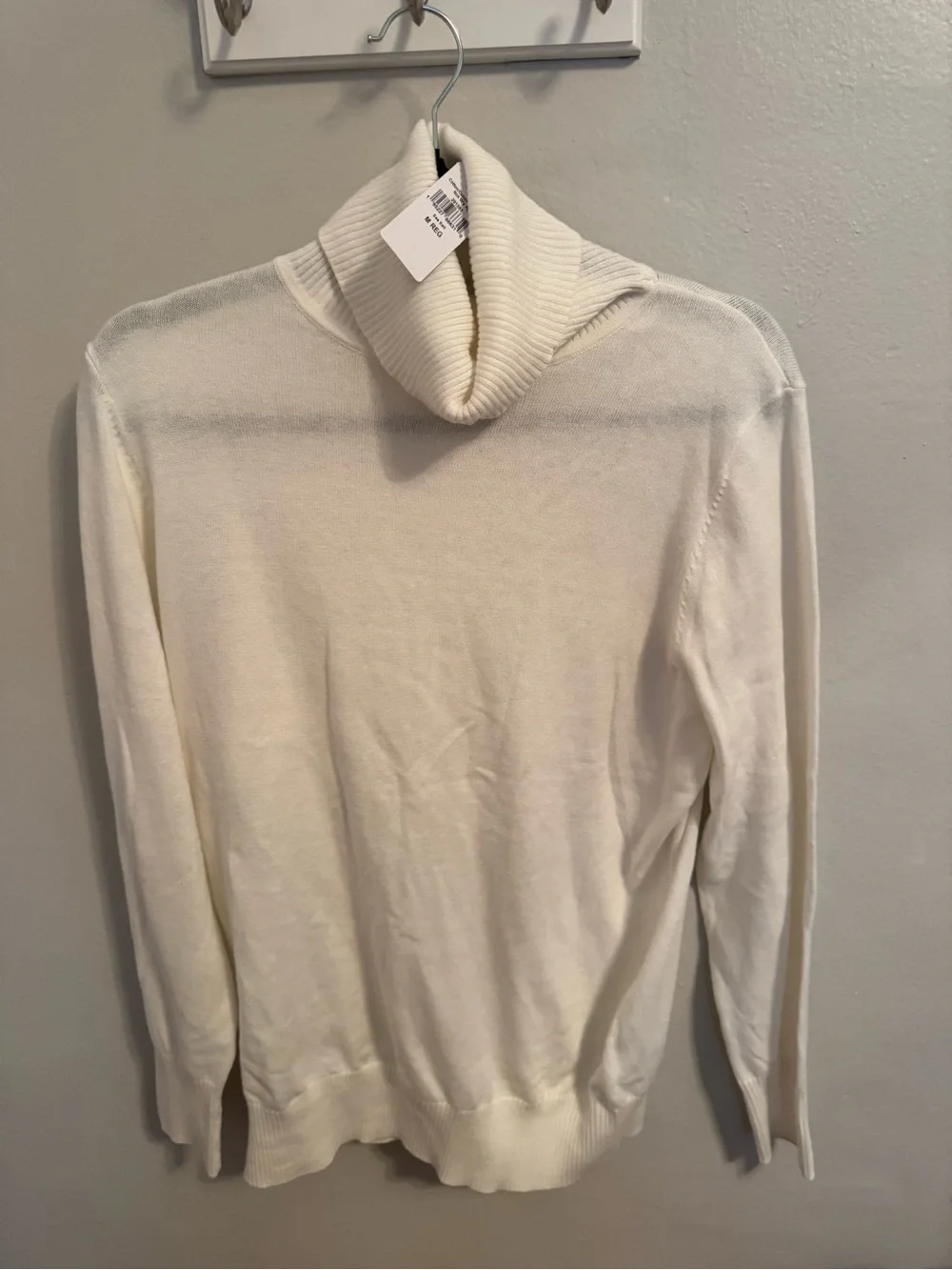 L.L.Bean Women’s Medium Sea Salt Cowl Neck Sweater Ivory Cream NWT
